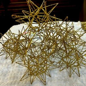 Cosmo Living by Cosmopolitan Set of 8 Glittery Stars